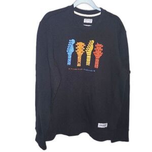 Life Is Good Diversified Guitars Crew Neck Sweatshirt Men's size L